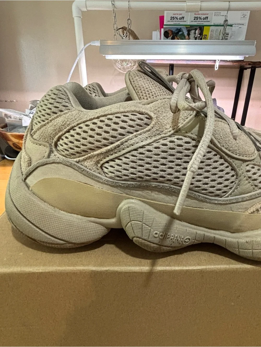 ADIDAS X YEEZY 500 LOW SNEAKERS MENS